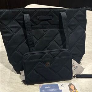 New Set of Lug Skiliner tote and wallet